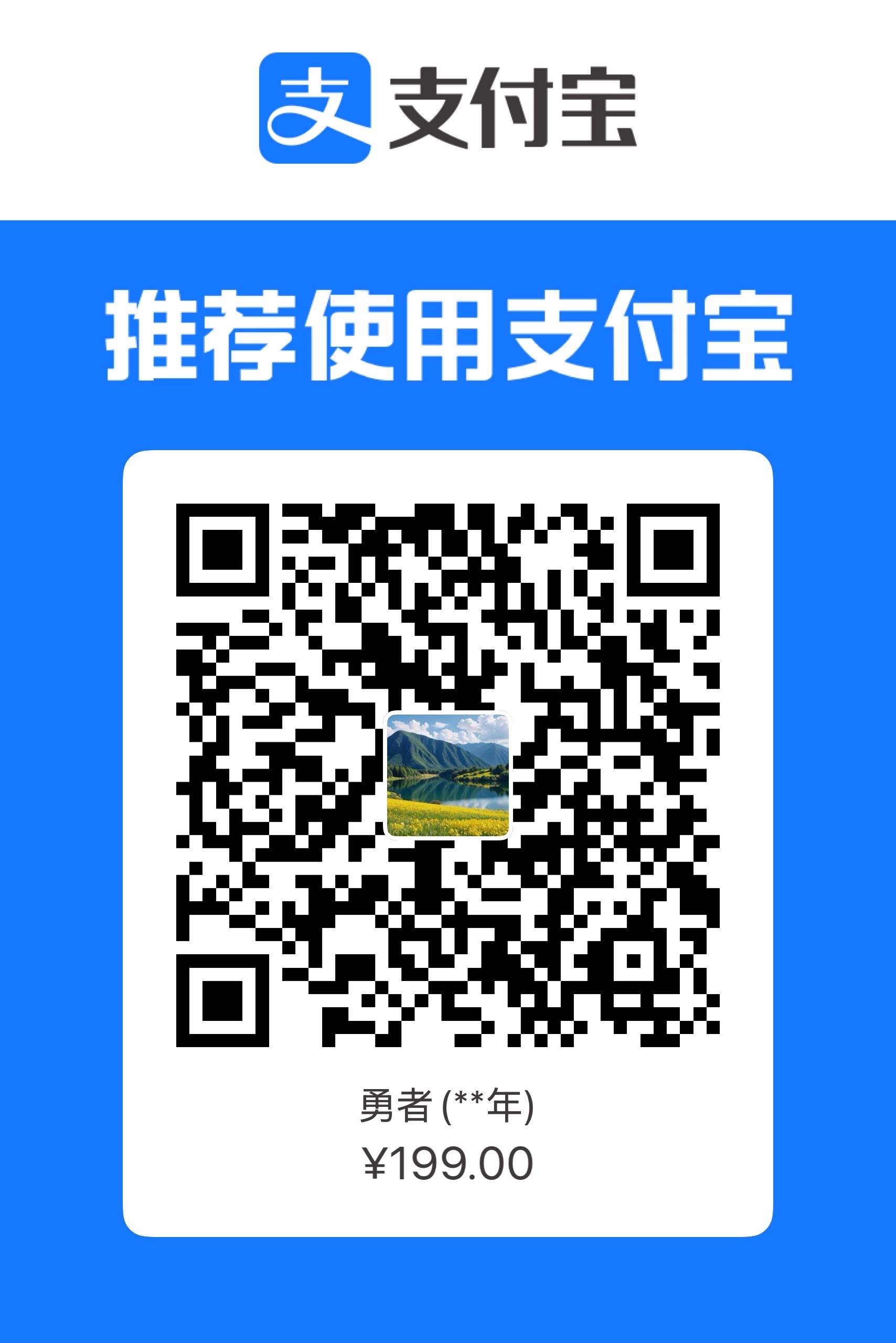 工装项目套件支付宝收款码